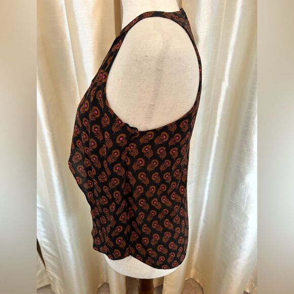 A.L.C. Women's Iggy Draped Silk Dahlia Top Size 2 - Picture 4 of 6